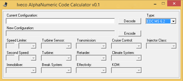 IVECO Alphanumeric Code Calculator v0.1 IVECO.AlphaNumeric.Code.Calculator