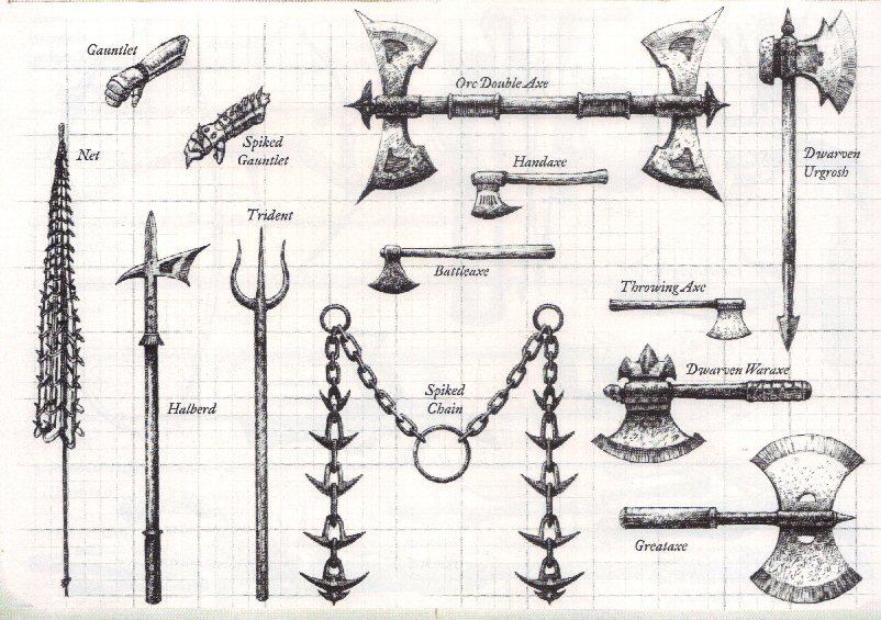 Arms, Armor, Attire and Artifacts DnDWeapons5