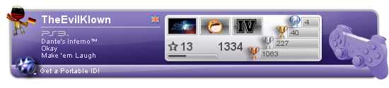 PS3 Trophies TheEvilKlown