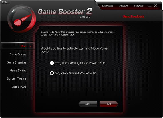  How to get PC games running at it's best performance? IObit-Game-Booster-v2-Activate-Game-Mode-Power-Plan