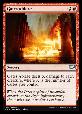 Spoilers de Ravnica Allegiance - Página 4 Gatesablaze