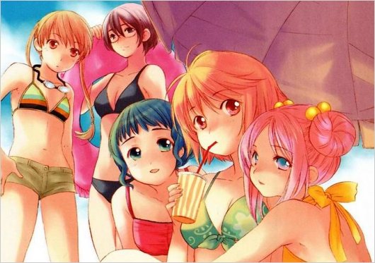 Manga en maillot de bain