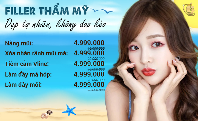 Khuyến mãi thẩm mỹ - giá cực chill Filler-tham-my