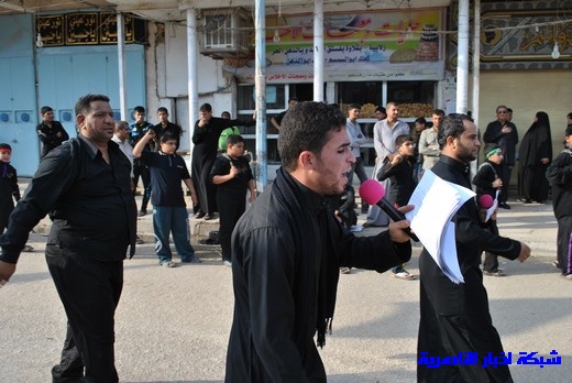 رسالة عاشوراء:احياء المواكب الحسينية لذكرى واقعة الطف في مدينة الطف - تقرير مصور- Nasiriyah006