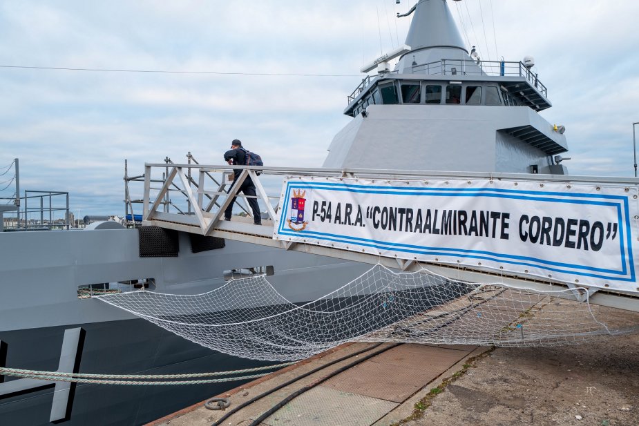 Armée argentine/Fuerzas Armadas de la Republica Argentina - Page 21 Argentine_Navy_receives_the_fourth_OPV_Contraalmirante_Cordero