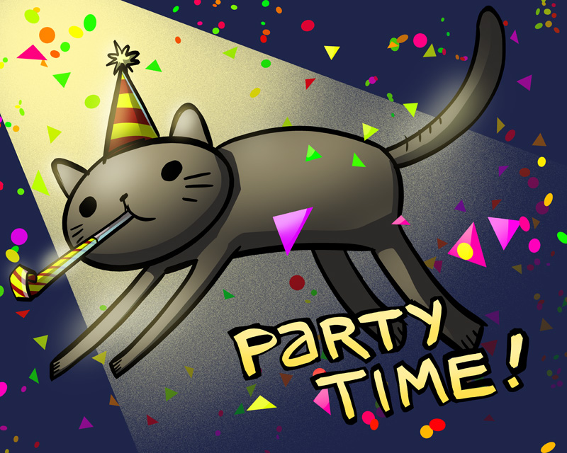 Parabéns, Ghirahim-san. Partycat-partytime-med