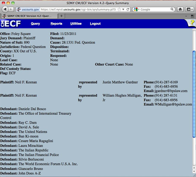 NEIL the ConMan KEENAN UPDATE - Royal Flush – They Are All Going Down Pacer-keenan-filing