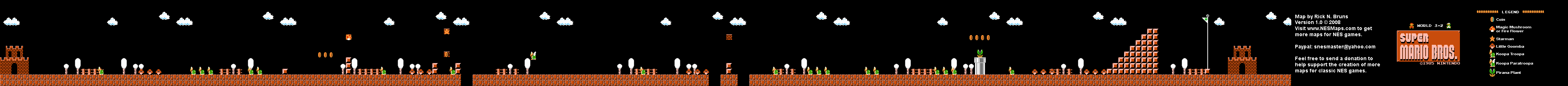 super - SUPER MARIO BROS 1 NES SuperMarioBrosMap3-2