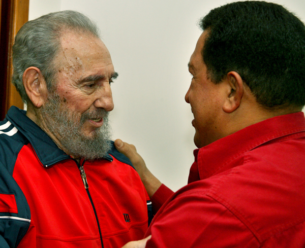 Recibe el Comandante en Jefe al Presidente Chávez Fidel-castro-hugo-chavez-1