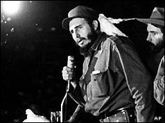 1st May -  (1961) Fidel Castro declares Cuba a socialist nation and bans elections _38488573_castro_238