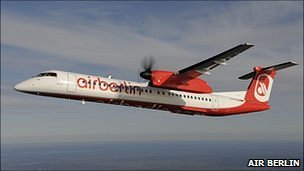 Weekly flights from Guernsey to Germany planned _49522299_bombardierq400-copyrightairberlin