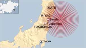 Magnitude 9.1 - NEAR THE EAST COAST OF HONSHU, JAPAN - March 11, 2011 _51632880_japan_quake_03112