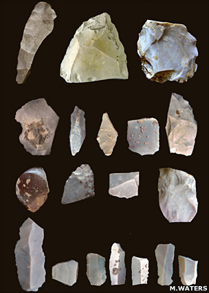 Stone tools 'demand new American story' _51827880_tools_waters