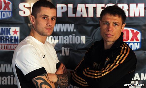 PESAJE: Ricky Burns - Michael  Katsidis / Lucian Bute - Glen Johnson / Alfredo Angulo - James Kirkland _56466698_burns-katsidis