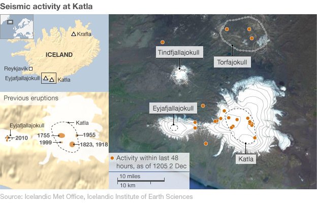 Seguimiento de volcanes en Islandia: Hekla, Katla, Eyjafjallajökull _57089009_icelandic_volcanic_act_624