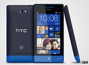 HTC unveils two Windows Phone 8 handsets _62991935_blueeee