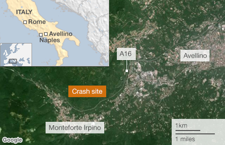 At least 38 dead near Avellino _68999857_italy_coach_crash_464_v3