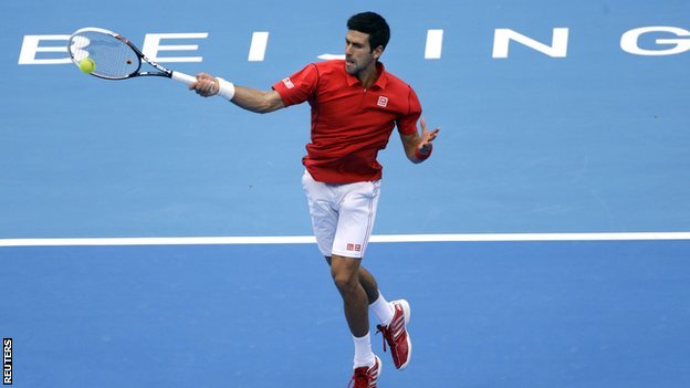 Novak Djokovic vence a Rafael Nadal en la final del Abierto de China _70307737_djokovic2_reuters