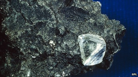 diamantes en España _71797230_e4250617-view_of_a_diamond_in_kimberlite-spl