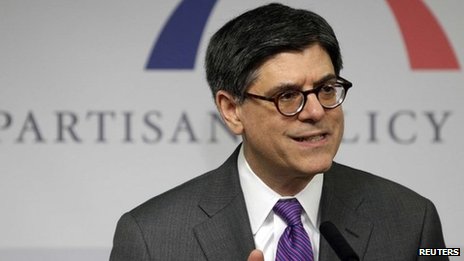 Jack Lew: US could default on debt by 'end of month' _72729915_72729910