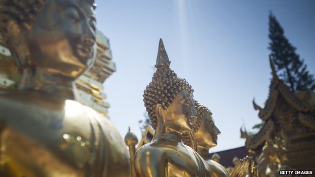 BBC:  Why is Buddhism So Hip? Column by Dr. Andrew Skilton _74397580_buddhas_145881272