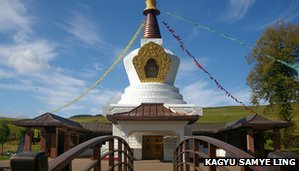 BBC:  Why is Buddhism So Hip? Column by Dr. Andrew Skilton _74403547_stupa_with_bridge