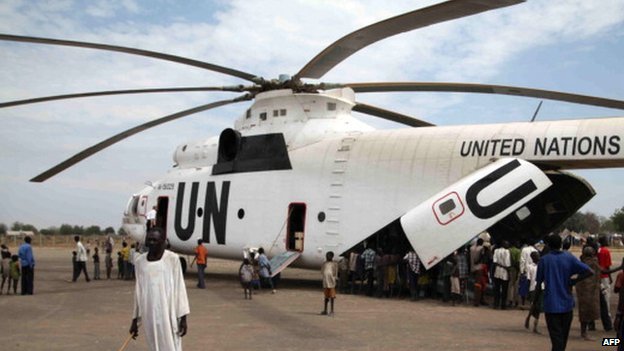 Good: Three immoral UN workers die in helicopter crash _77178791_sudan