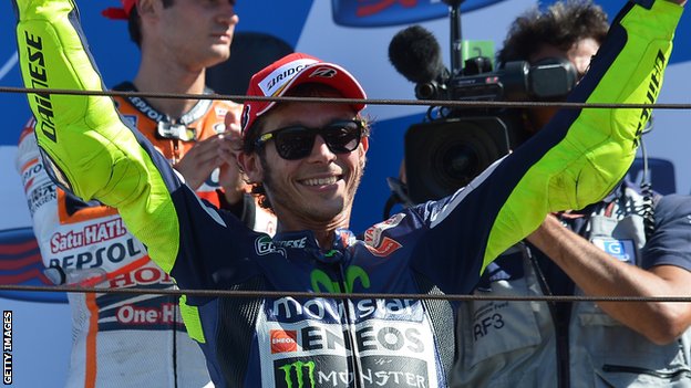 MotoGp San Marino, trionfa Valentino Rossi _77581206_valentino_rossi_getty2