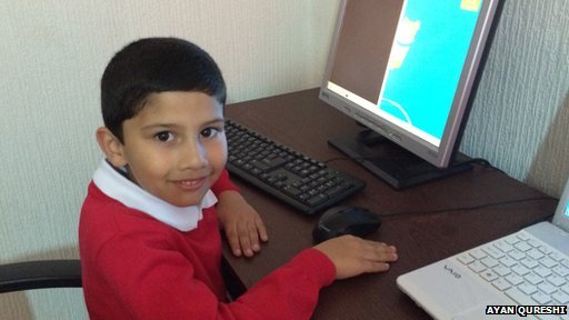 Five-year-old passes Microsoft exam _78992755_ayan