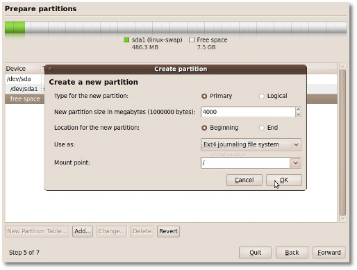 Installing Ubuntu 9.10 (Step-by-step installation tutorial with screenshots) Ubuntu910installation-small_007b