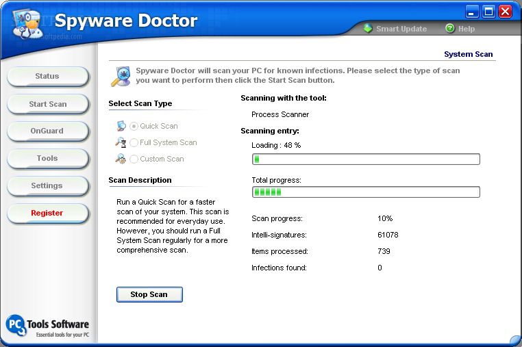  باصدار الساعة سباى وير دكتور 2011 مدمر ملفات التجسس Spyware Doctor 2011 +شرح كامل    SpywareDoctor_006-large