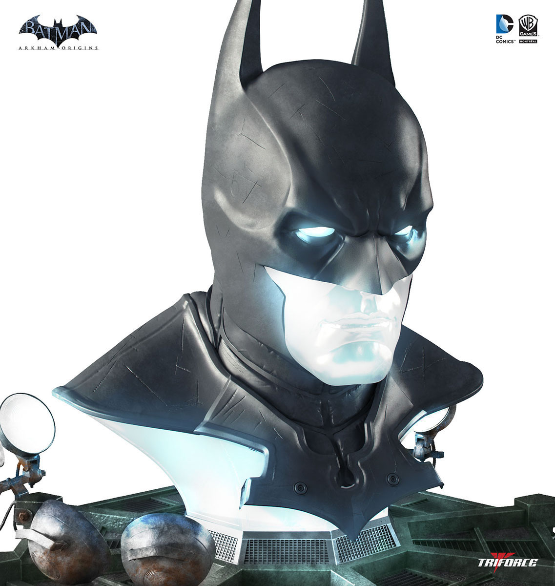 [Triforce] Batman: Arkham Origins – Batman Cowl Full Scale Replica Triforce-Arkham-Origins-Batman-Cowl-2