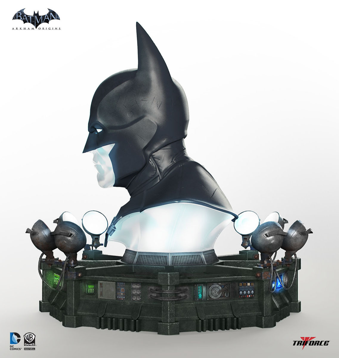 [Triforce] Batman: Arkham Origins – Batman Cowl Full Scale Replica Triforce-Arkham-Origins-Batman-Cowl-3