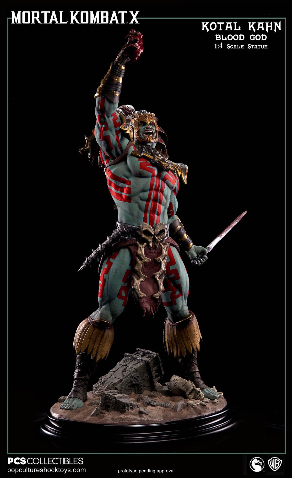 Pop Culture Shock Kotal Kahn Blood God – Statue Mortal Kombat Exclusive AP