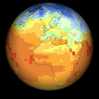 حرارة الأرض "الأكثر سخونة منذ 12 ألف عام" _41319984_temperature203