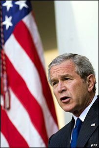 Was the Middle East Better off with Saddam Hussein? _41743162_bush_203afp