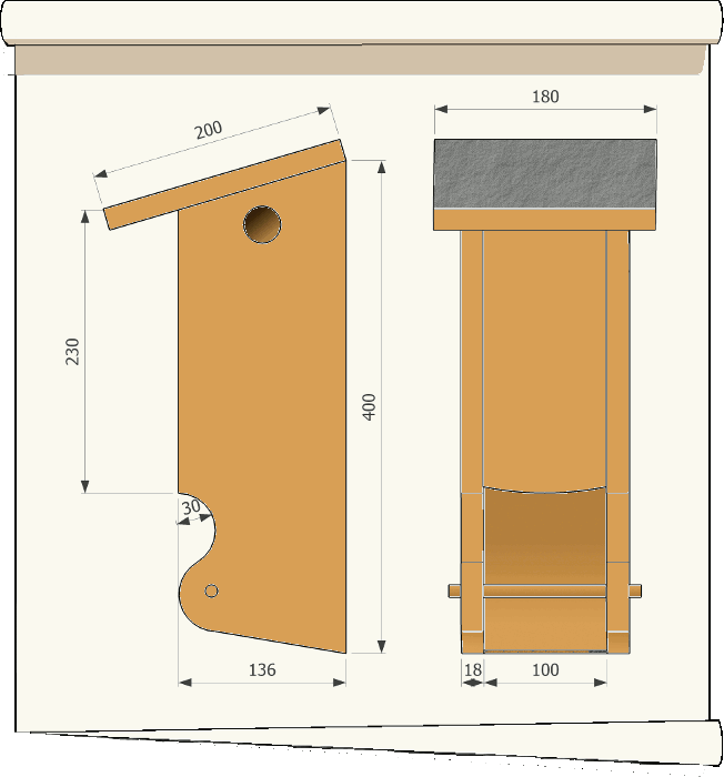 nichoir pour oiseaux Pnimesange