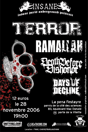 Terror + plein de groupes méchants @ Paris Flyer-2