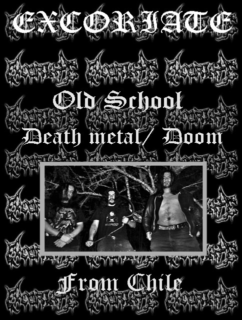 EXCORIATE (Chile) ... Of the ghastly stench Tape out now! Excoriate_flyer_web2_mid