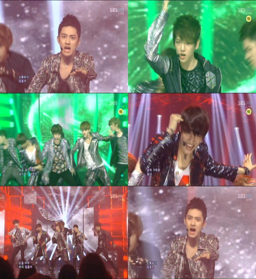 [NEWS]120610 Đây là EXO-K, với cái nhìn Intense biểu diễn mạnh mẽ của họ ... Thống trị mọi bản xếp hạng 20120610020996_0