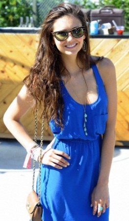 Nina and Ian attend Burton Snowboards Coachella Pool Party And BBQ Normal_012