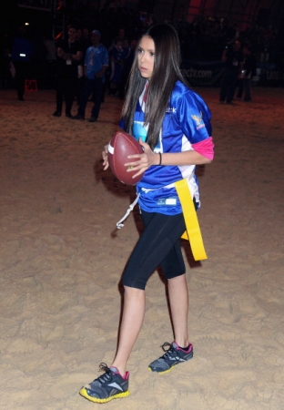 Nina Dobrev & Candice Accola at DIRECTV's Sixth Annual Celebrity Beach Bowl 2-4-2012 Normal_002