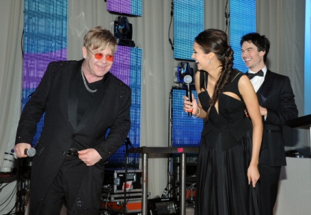 Nina Dobrev at 20th Annual Elton John AIDS Foundation Academy Awards Viewing Party Normal_020