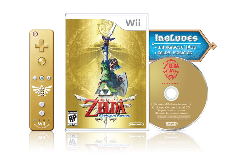 Zelda: SS Limited Edtition Skyward_sword_boxart_gold_wiimote_c