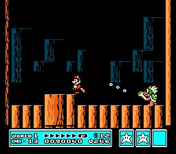 Tests de Super Mario Bros. , Super Mario Bros. : The Lost Level, Super Mario Bros. 2. et Super Mario Bros. 3. ! SuperMarioBros3_8BossFilsBowser