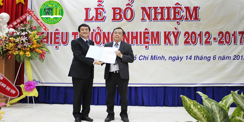 PGS-TS Nguyễn Hay: Tân Hiệu trưởng ĐH Nông Lâm TPHCM 2012 - 2017 Bonhiem_hieutruong