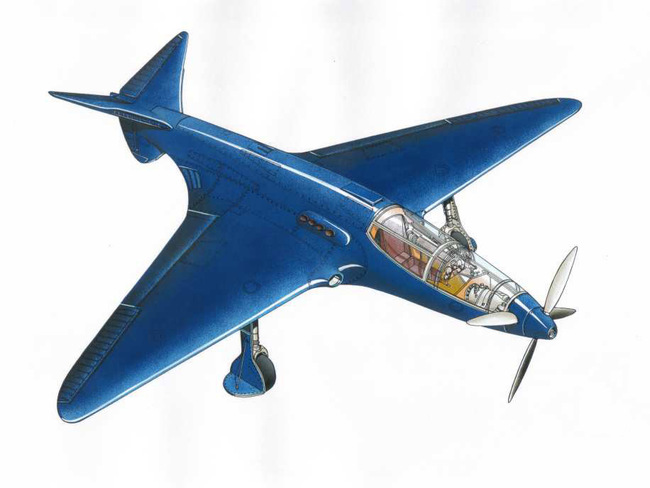 El Bugatti que surcará los cielos 75 años después Bugatti-100P-Airplane-650x488