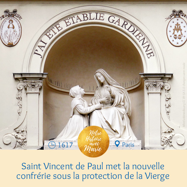 98 - Notre Histoire avec Marie-Frise- & Redécouvrons notre Passé!!!! - Page 2 Saint-vincent-de-paul-vierge-marie