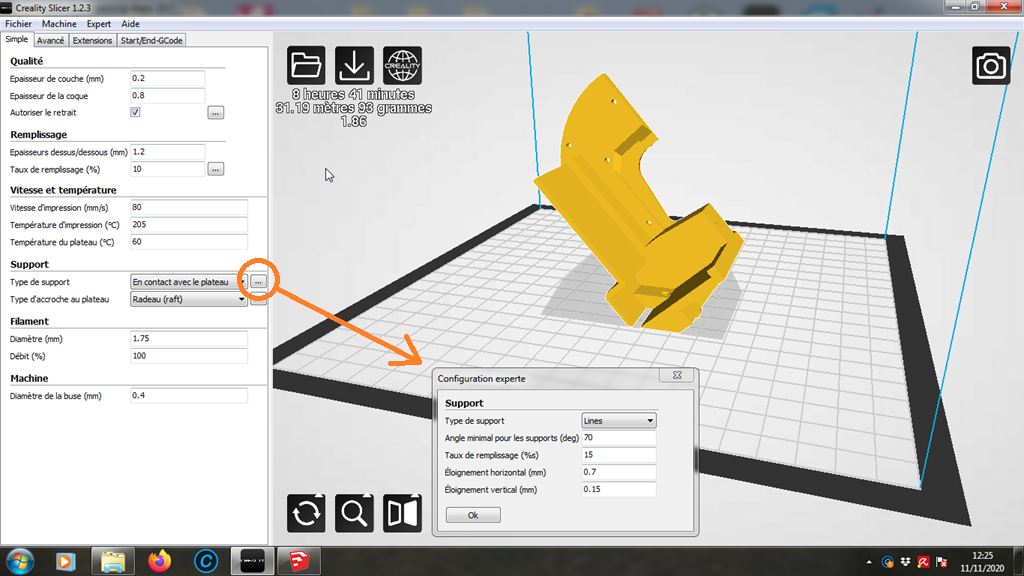 Etapes de construction du Gama Goat en 3D. Piece-51G