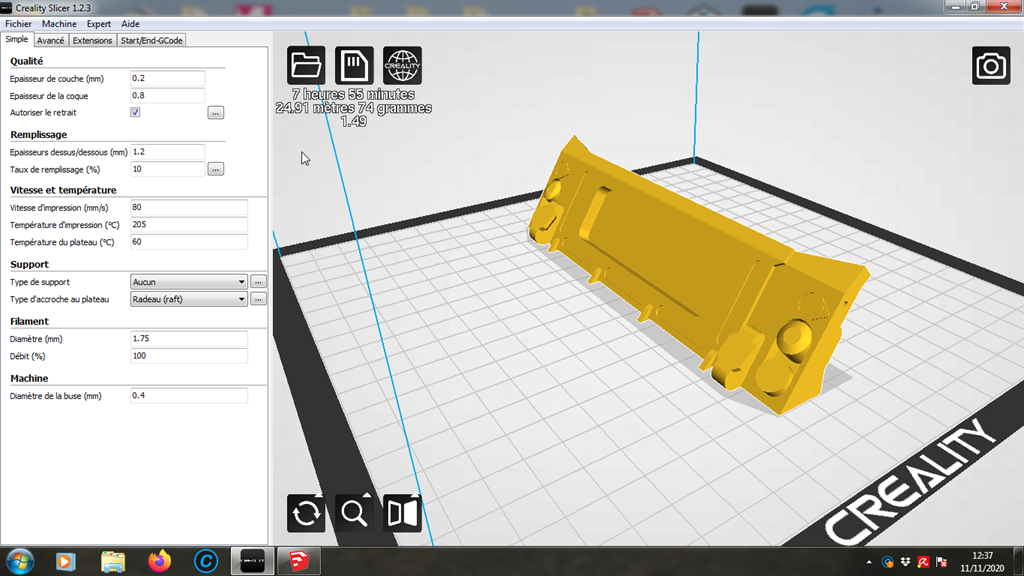 Etapes de construction du Gama Goat en 3D. Piece-53